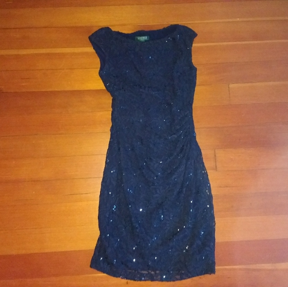 Ralph Lauren navy sheath